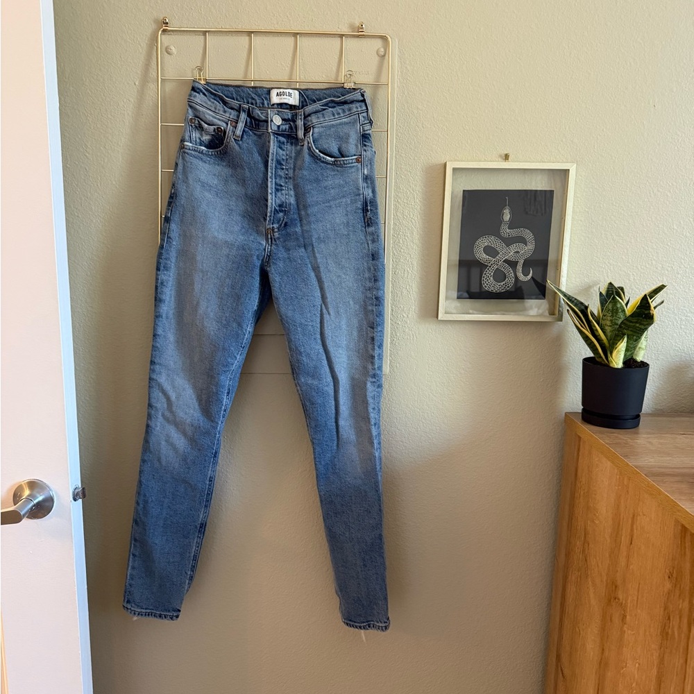 Agolde Nico comfy Women's Blue Jeans